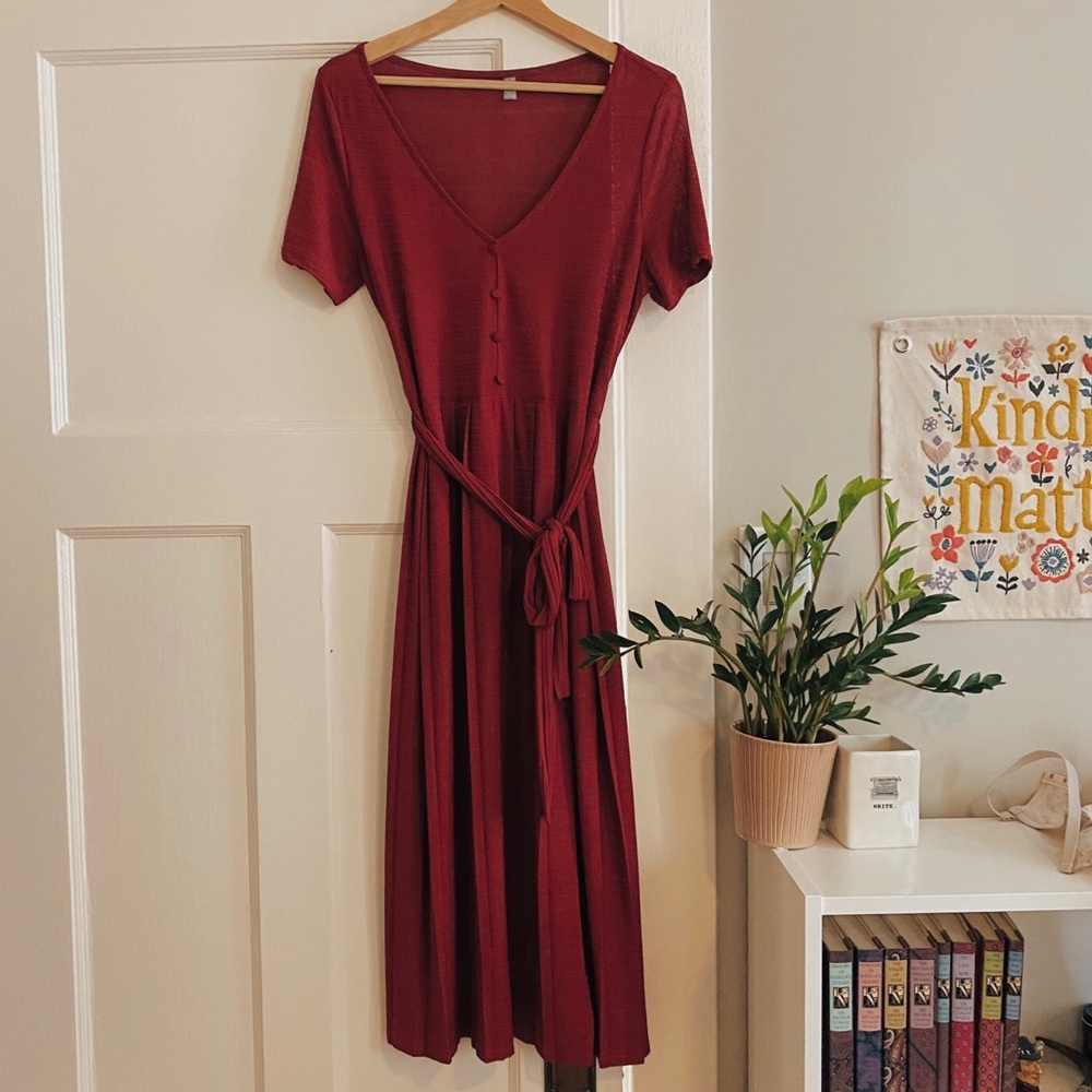 ASOS Red Midi Dress